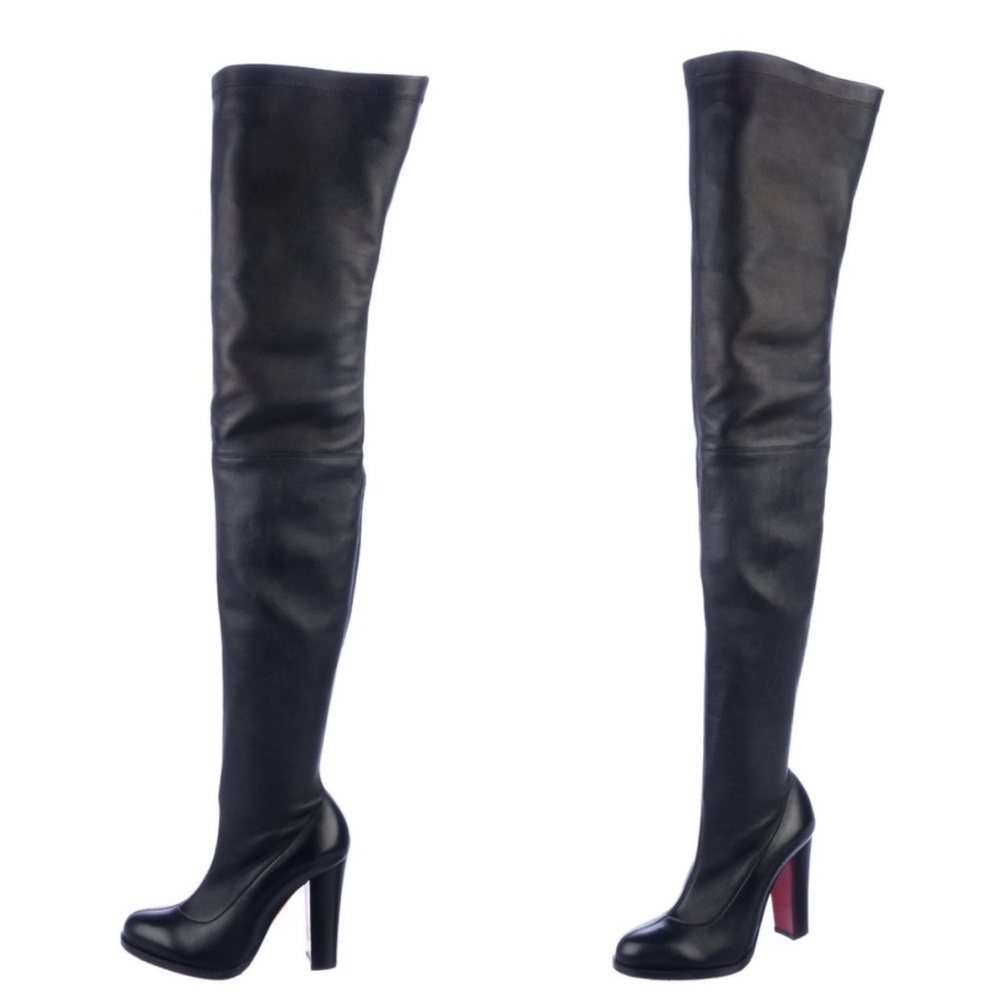 Christian Louboutin Verusch Over the knee leather boots RETAIL 2,995